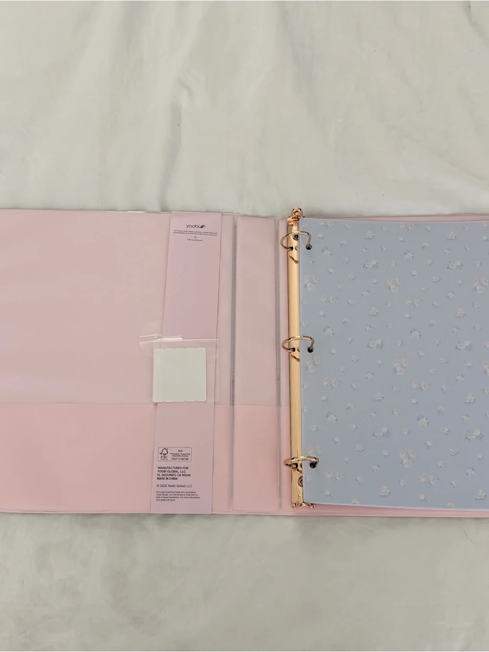 Loveshackfancy Blue Floral binder